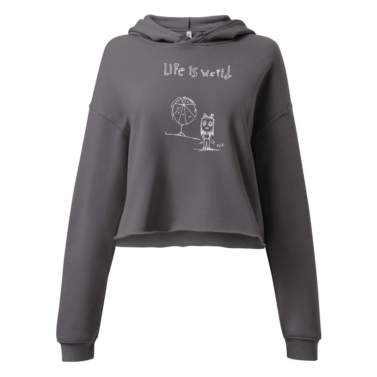 "Life is Weird" Crop Hoodie | The One That Glitters Official Merch